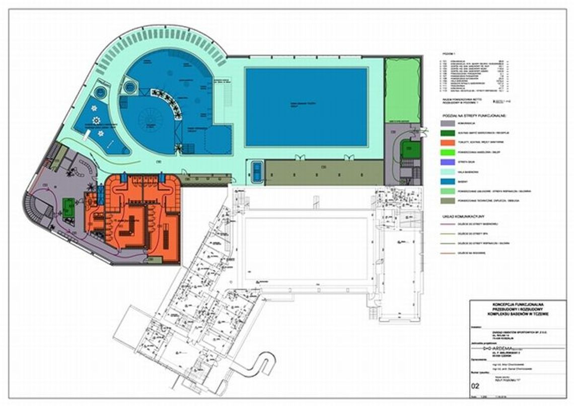 Urząd Miasta przedstawia koncepcję rozbudowy basenów w Tczewie. W planach strefa SPA, sportu czy hydromasaże