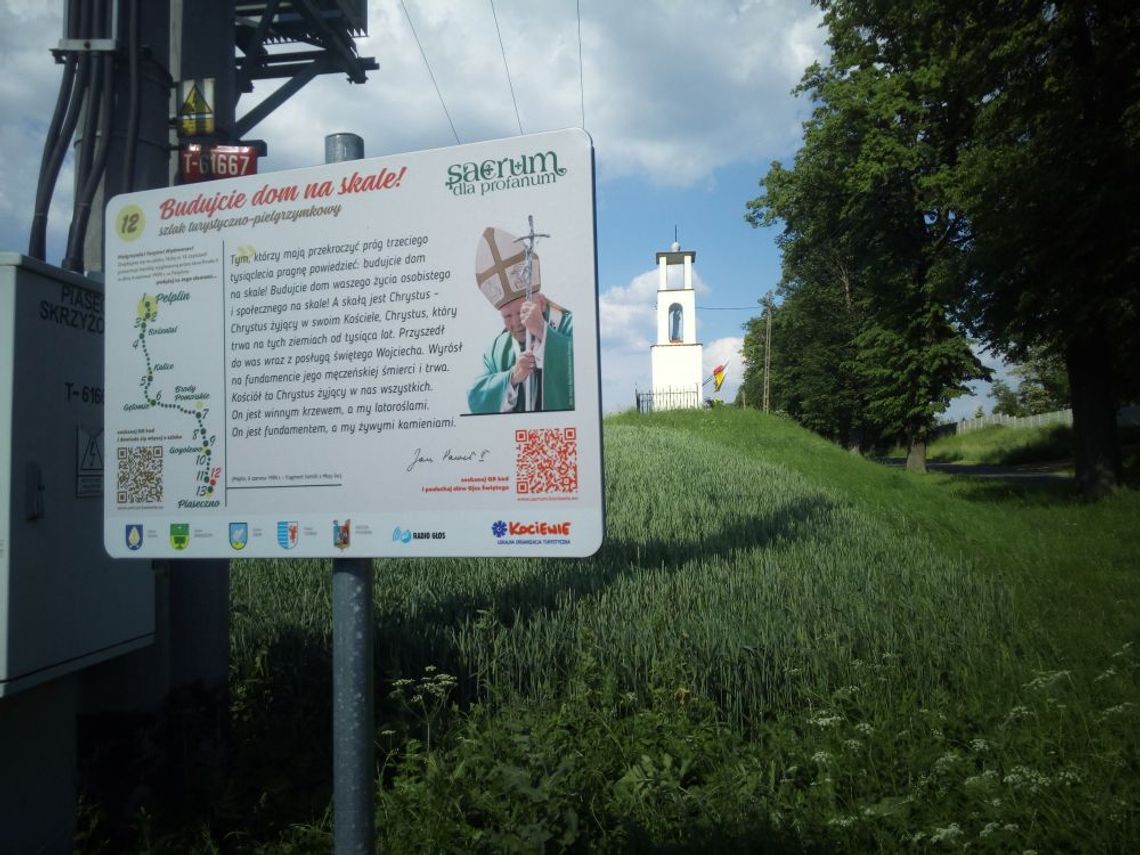 Utworzono szlak turystyczno-pielgrzymkowy dla upamiętnienia wizyty Jana Paweł II pod Pelplinem.