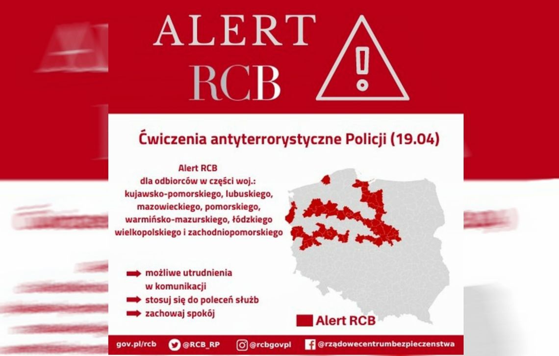 UWAGA! 19.04 na terenie kraju w tym w Pomorskiem odbywają się ćwiczenia kontrterrorystów wspólnie z FBI