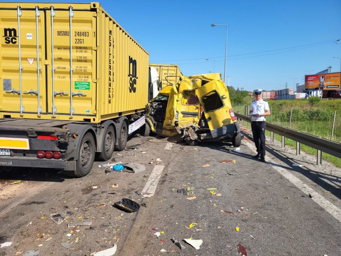 UWAGA! Wypadek spowodował korki za Pruszczem w kierunku na Gdańsk