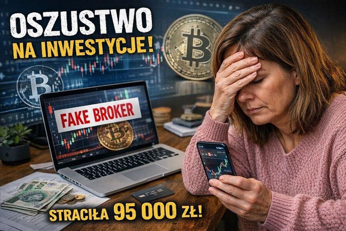 Uwierzyła w PEWNĄ INWESTYCJĘ! Straciła blisko 95 tys. zł