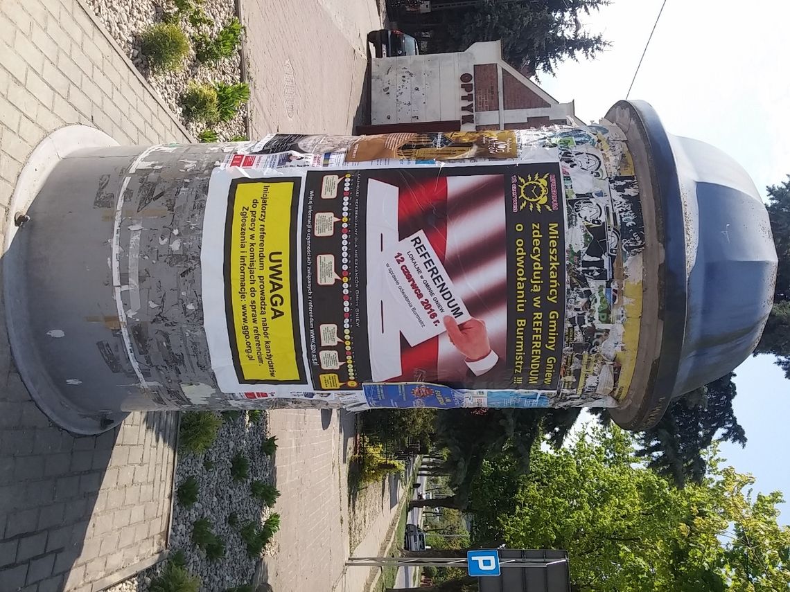 W Gniewie kampania ruszyła pełną parą. Plakaty i banery