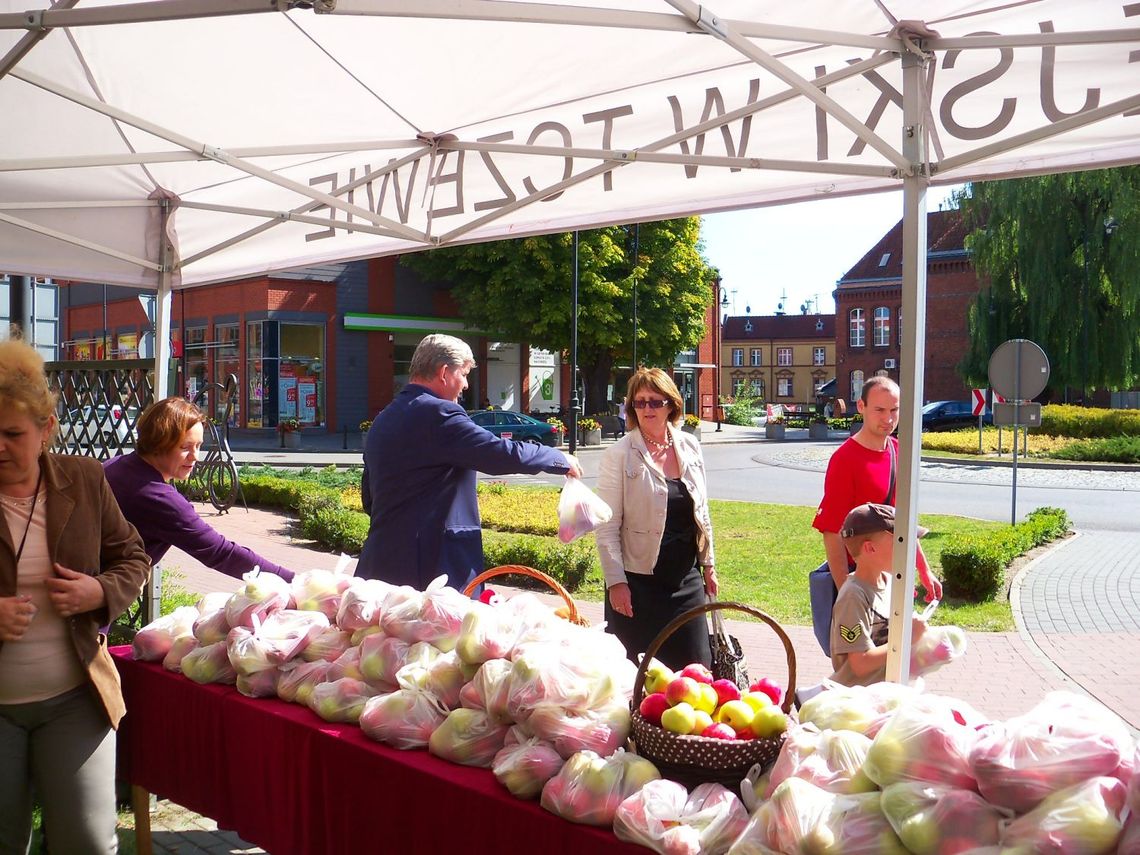 W pół godziny rozdali kolejną tonę jabłek W pół godziny rozdali kolejną tonę jabłek