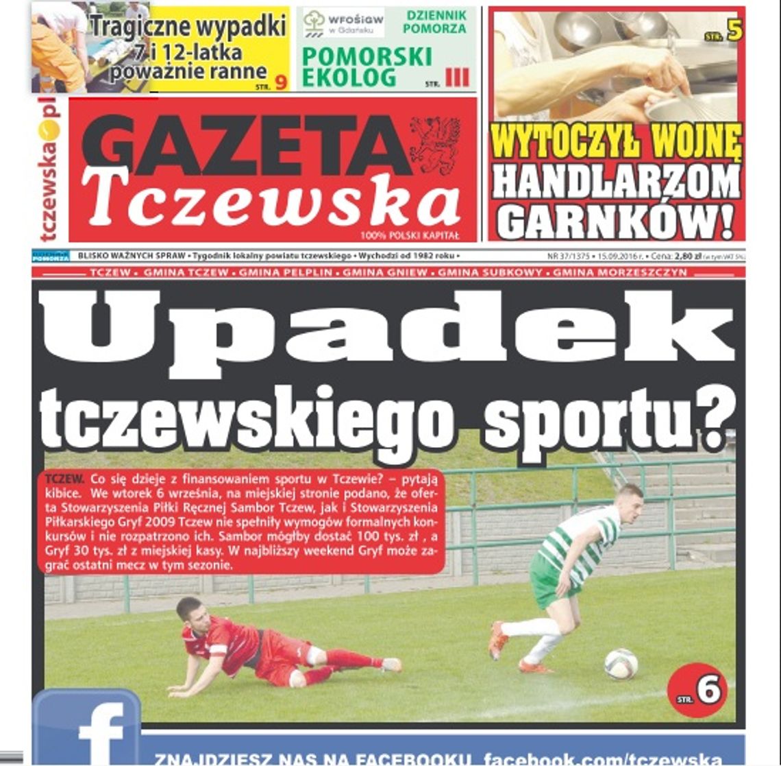 W ten weekend Gryf Tczew zagra swój ostatni mecz? Fatalna sytuacja naszych klubów