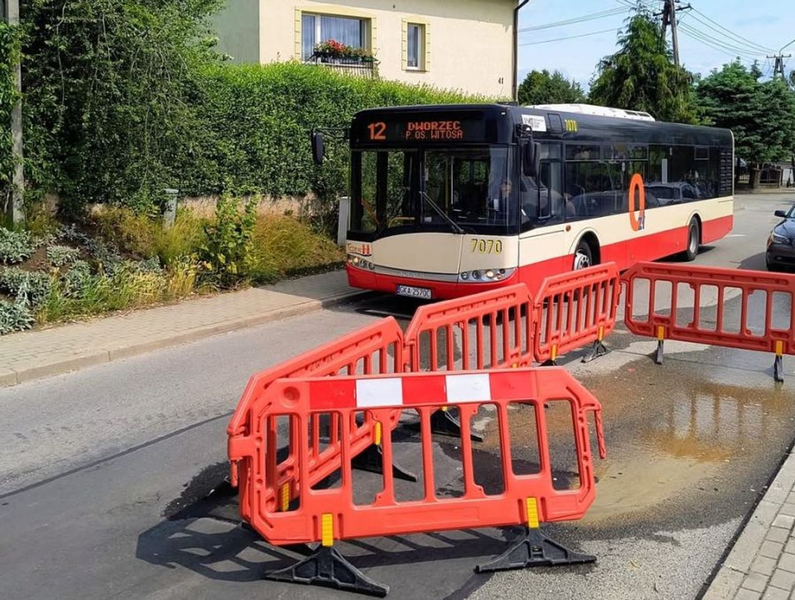 W związku z awarią autobusy przez osiedle Witosa wyłączenie niektórych przystanków