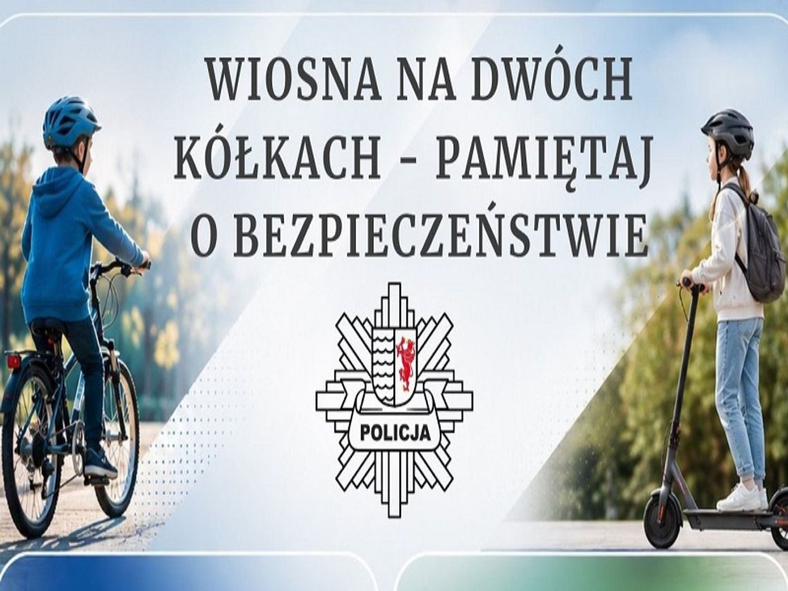 Wiosna na dwóch kółkach - policja przypomina o zasadach bezpieczeństwa