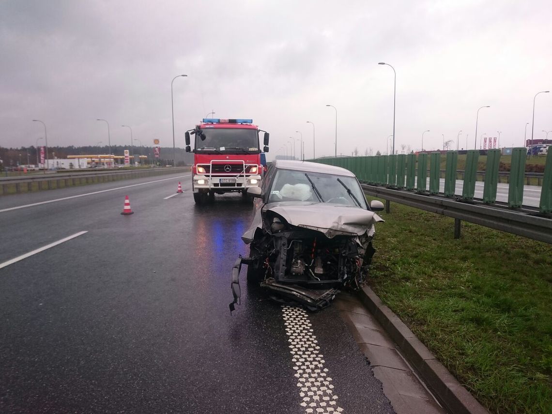 Wypadek na A1! Ranna osoba zabrana do szpitala Wypadek na A1! Ranna osoba zabrana do szpitala