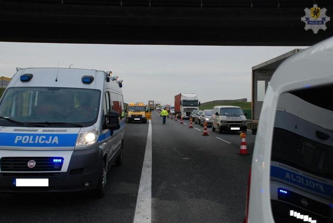 Wypadek na A1. Uderzył w tył VW. Tczewianin ukarany mandatem