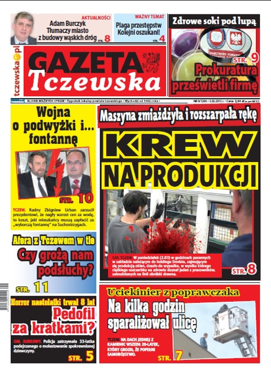 Wypadek na produkcji, soki pod kontrolą, wojna o fontannę. Czytaj GT! Wypadek na produkcji, soki pod kontrolą, wojna o fontannę. Czytaj GT!
