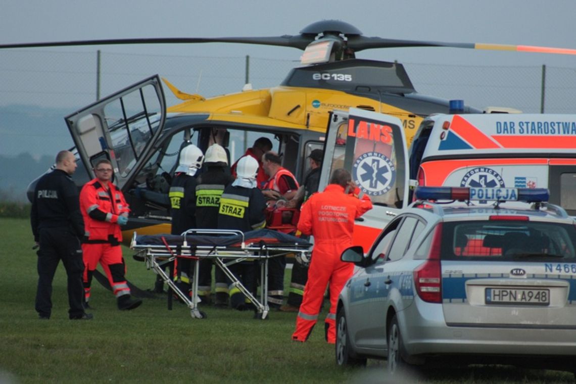 Wypadek pod Gniewem, trzy osoby ranne Wypadek pod Gniewem, trzy osoby ranne