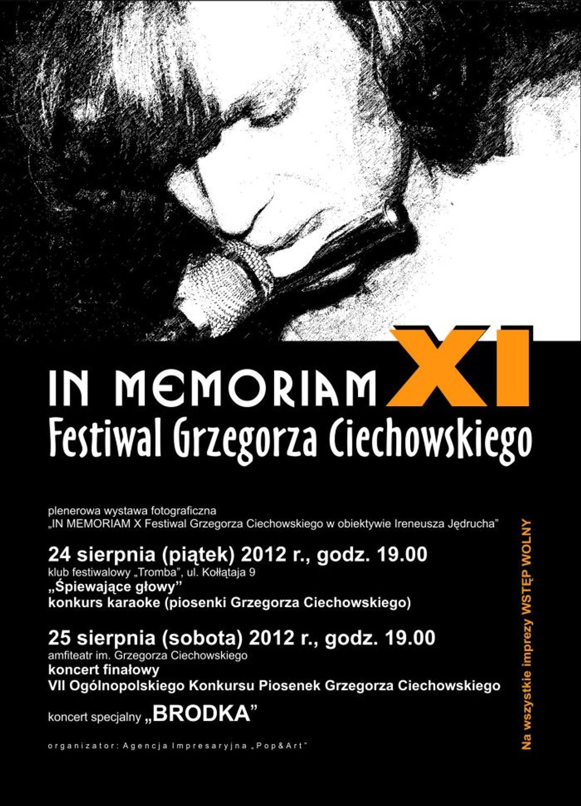 XI „In Memoriam” - Festiwal Grzegorza Ciechowskiego XI „In Memoriam” - Festiwal Grzegorza Ciechowskiego