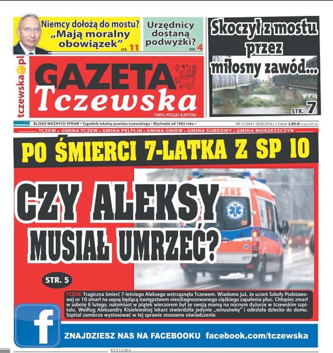 Z zapaleniem płuc odesłali do domu. Później zmarł na sepsę