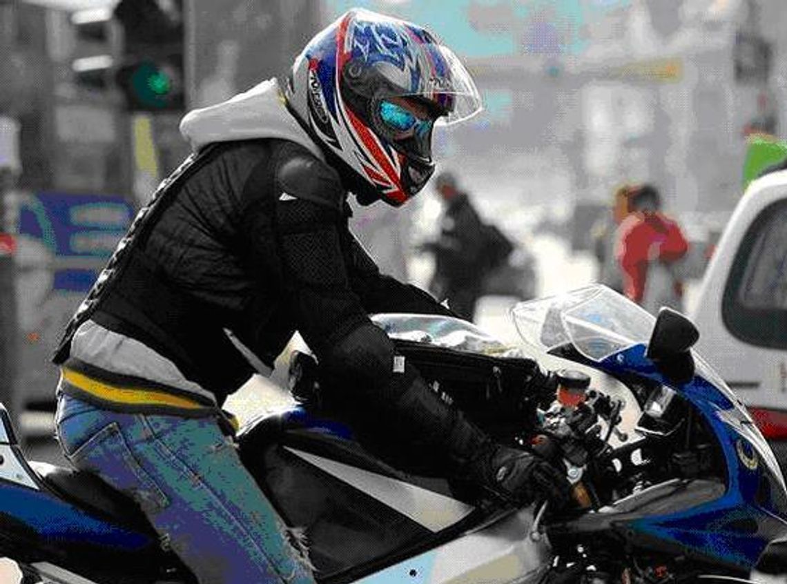 Zderzenie motocykla z polo