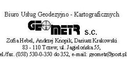 Biuro Usług Geodezyjno-Kartograficznych "Geometr" s.c.