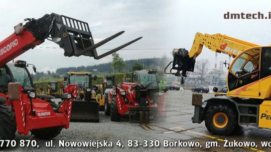 DmTech sp. z o.o. Wynajem, serwis ładowarek teleskopowych i wózków widłowych