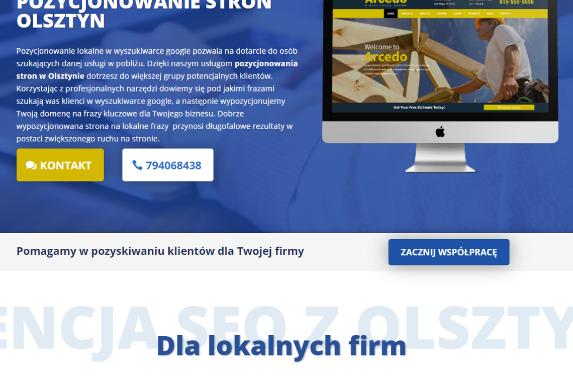 Pozycjonowanie Stron Olsztyn, Strony Internetowe WWW l Seo-Local.pl