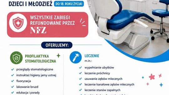 Refundowane zabiegi dentystyczne w Szkole Podstawowej nr 8