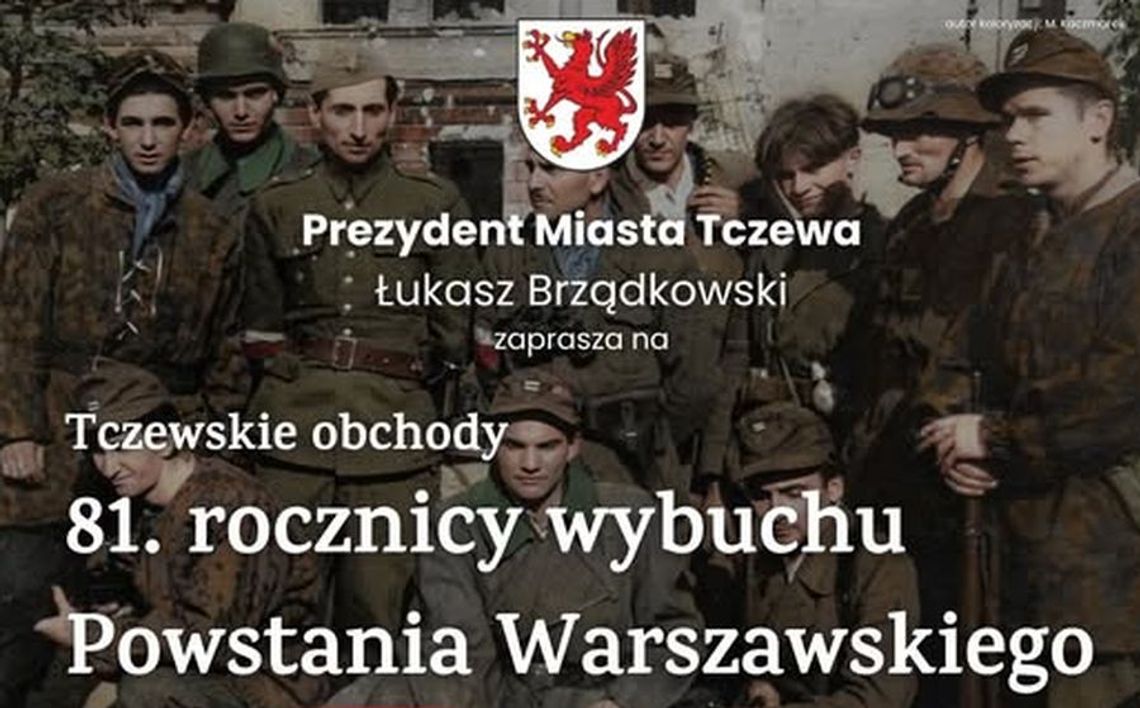 1 sierpnia w Parku Miejskim uczcimy powstańców warszawskich