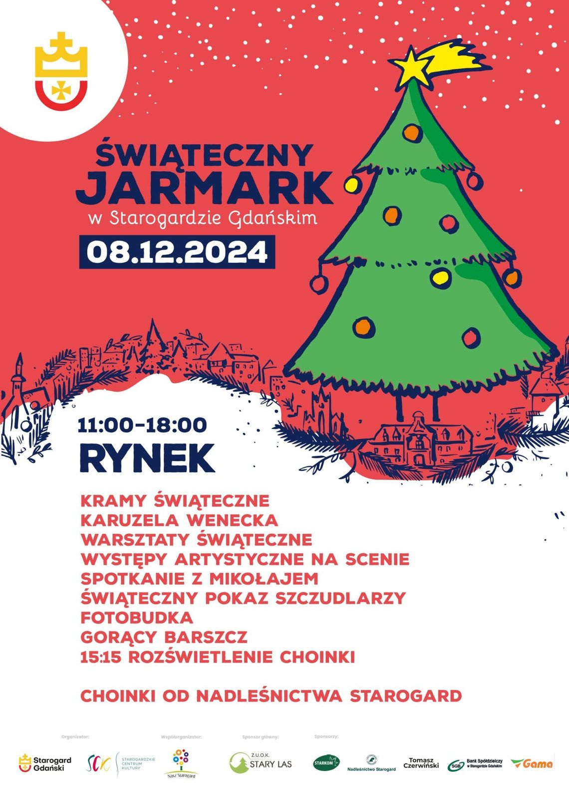 8 Grudnia 2024 r. - Jarmark Świąteczny Starogard Gdański 8 Grudnia 2024 r. - Jarmark Świąteczny Starogard Gdański