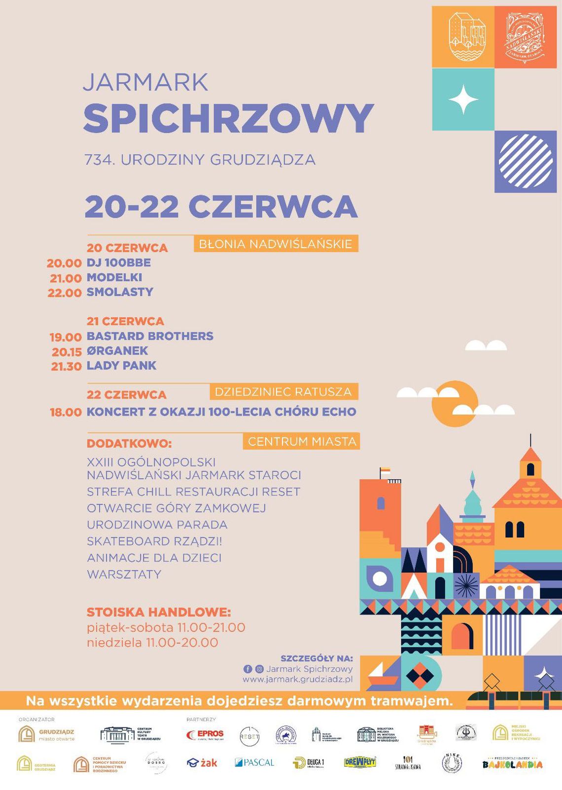 🎉 Jarmark Spichrzowy 2025 – 734. Urodziny Grudziądza