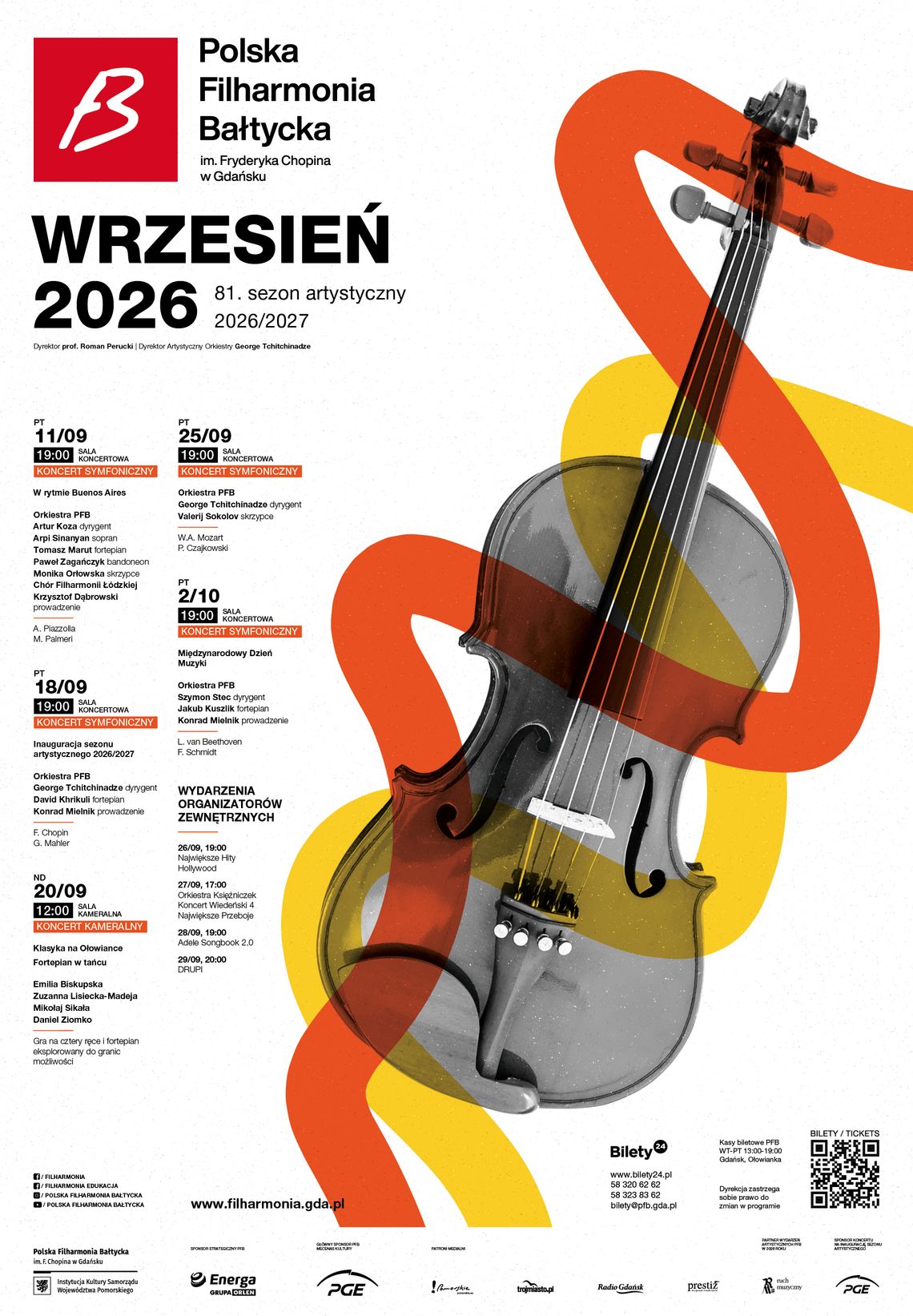 Koncerty wrześniowe w Polskiej Filharmonii Bałtyckiej Koncerty wrześniowe w Polskiej Filharmonii Bałtyckiej