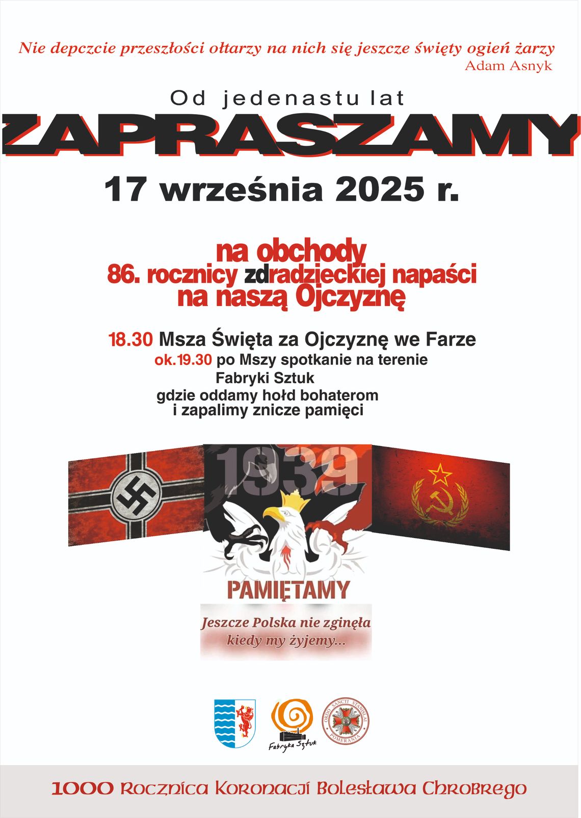 Obchody 86. rocznicy agresji Związku Sowieckiego na Polskę Obchody 86. rocznicy agresji Związku Sowieckiego na Polskę
