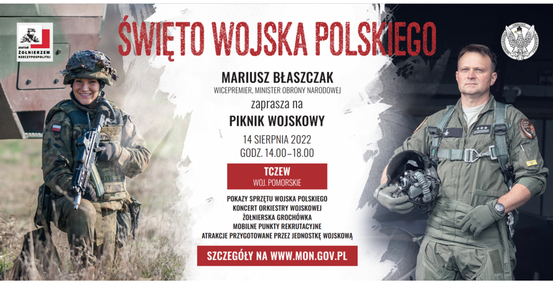 Piknik Militarny „Zostań żołnierzem” – 14 sierpnia na Bulwarze Nadwiślańskim
