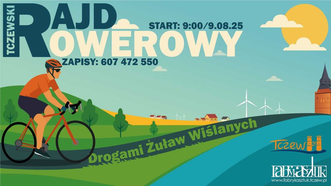 RAJD ROWEROWY Z FABRYKĄ SZTUK – ODKRYJ PIĘKNO OKOLIC TCZEWA NA DWÓCH KÓŁKACH! RAJD ROWEROWY Z FABRYKĄ SZTUK – ODKRYJ PIĘKNO OKOLIC TCZEWA NA DWÓCH KÓŁKACH!