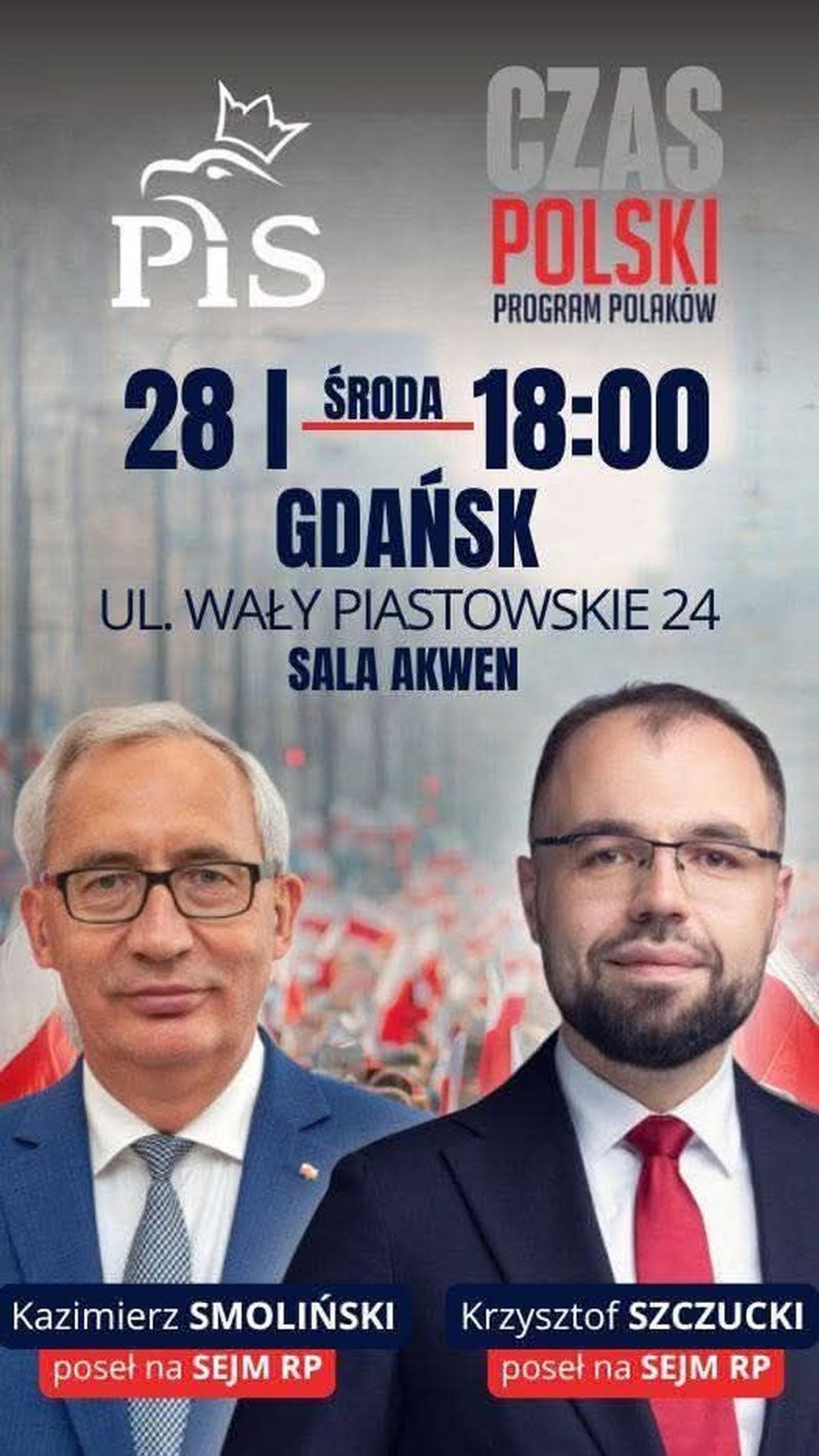 Spotkanie CZAS POLSKI - PROGRAM POLAKÓW z posłami Kazimierzem Smolińskim i Krzysztofem Szczuckim Spotkanie CZAS POLSKI - PROGRAM POLAKÓW z posłami Kazimierzem Smolińskim i Krzysztofem Szczuckim