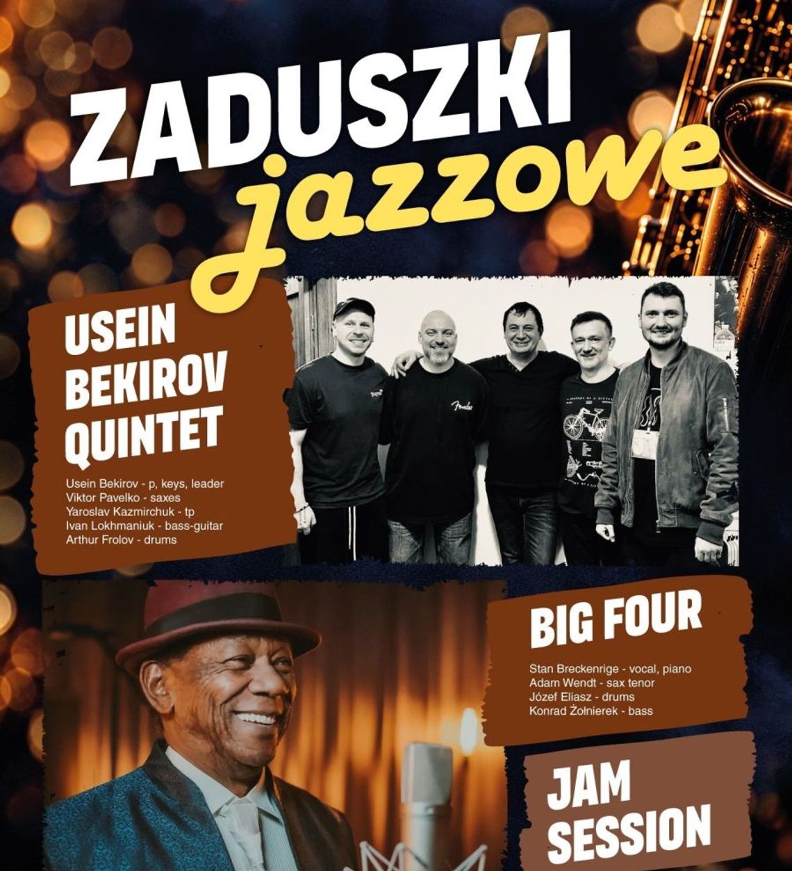 Zaduszki Jazzowe| Usein Bekirov Quintet i Big Four – koncert Zaduszki Jazzowe| Usein Bekirov Quintet i Big Four – koncert
