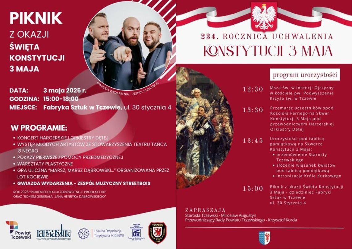 Zapraszamy mieszkańców do udziału w obchodach Zapraszamy mieszkańców do udziału w obchodach