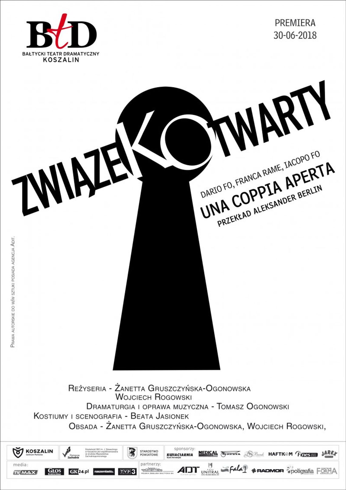 „Związek otwarty” – spektakl (Bałtycki Teatr Dramatyczny w Koszalinie).