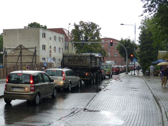 Centrum Tczewa zakorkowane