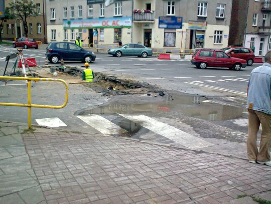 Trwają prace remontowe na skrzyżowaniu ul. Jana III Sobieskiego z ul. Wojska Polskiego