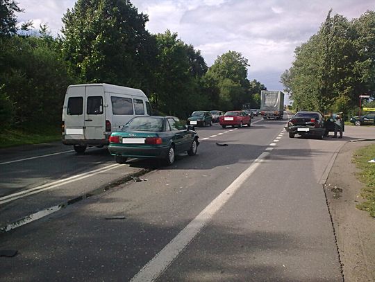 Wypadek na skrzyżowaniu DK 91 i ul. Przemysłowej