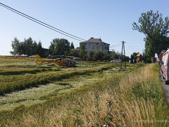 Dzisiaj ok. godz. 9.00 w Narkowych przy ulicy Tczewskiej doszło do wypadku drogowego. fot. KP PSP Tczew