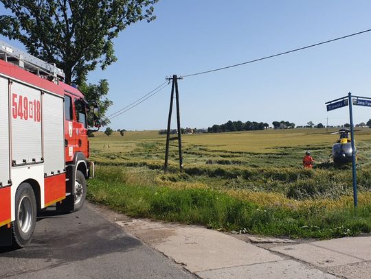 Dzisiaj ok. godz. 9.00 w Narkowych przy ulicy Tczewskiej doszło do wypadku drogowego. fot. KP PSP Tczew